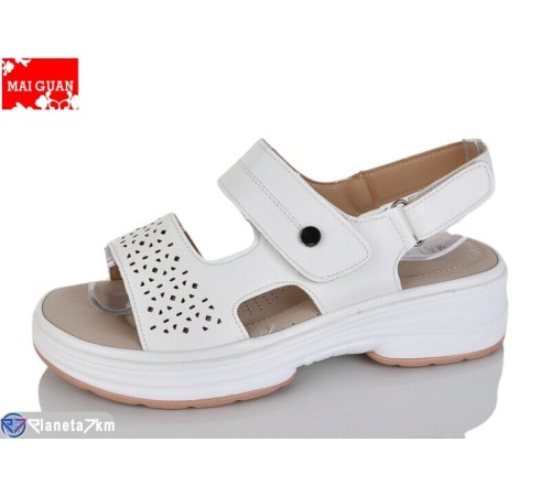 Босоніжки жіночі на літо (8 пар р.36-41) білий  "Maiguan"