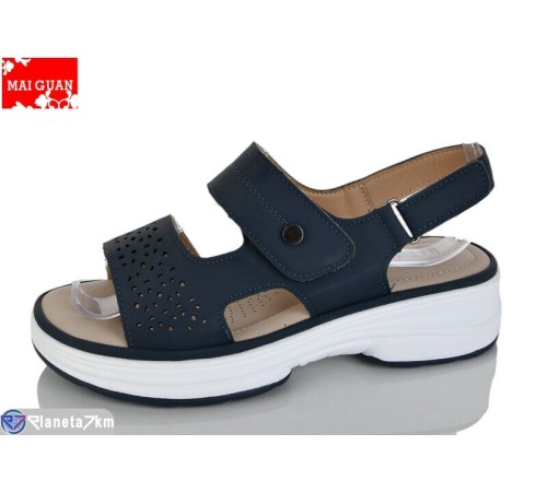 Босоніжки жіночі на літо (8 пар р.36-41) синій  "Maiguan"