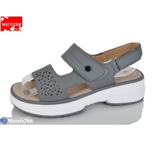 Босоніжки жіночі на літо (8 пар р.36-41) сірий  "Maiguan"