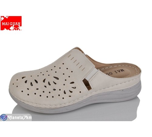 Шлепки жіночі на літо (8 пар р.37-42) бежевий  "Maiguan"