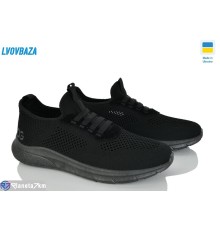 Кросівки чоловічі на літо (8 пар р.40-45) чорний  "LEOBAZA"