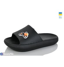 Шлепки дитячі на літо (6 пар р.24-29) чорний  "LINKA"