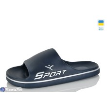 Шлепки чоловічі на літо (8 пар р.41-46) синій  "Melinda"