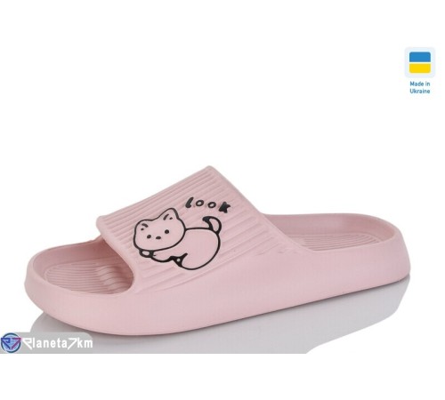 Шлепки жіночі на літо (8 пар р.36-41) рожевий  "Melinda"