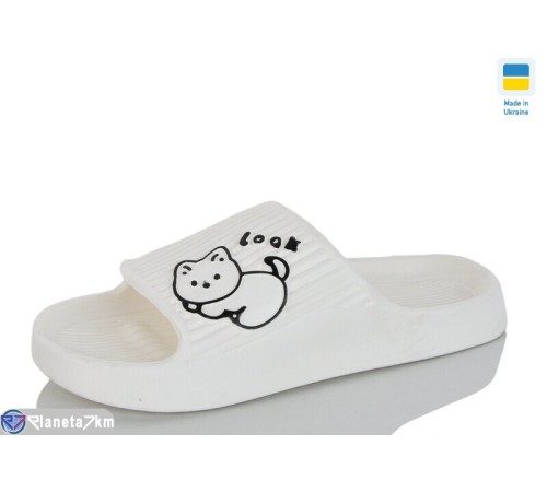 Шлепки жіночі на літо (8 пар р.36-41) білий  "Melinda"