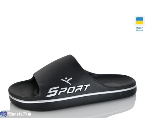 Шлепки дитячі на літо (8 пар р.36-41) чорний  "Melinda"