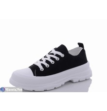 Кросівки жіночі на весну/осінь (8 пар р.36-41) чорний  "Emin"