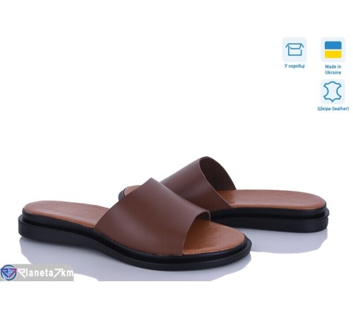 Шлепки жіночі на літо (6 пар р.37-40) коричневий  "Daman"