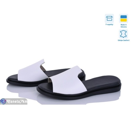 Шлепки жіночі на літо (6 пар р.37-40) білий  "Daman"