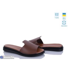 Шлепки жіночі на літо (6 пар р.37-40) коричневий  "Daman"