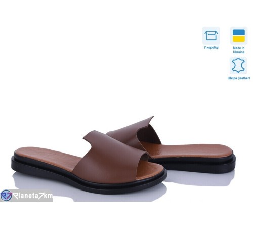 Шлепки жіночі на літо (6 пар р.37-40) коричневий  "Daman"