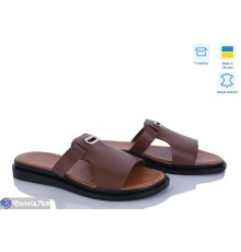 Шлепки жіночі на літо (6 пар р.37-40) коричневий  "Daman"