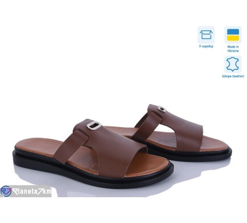 Шлепки жіночі на літо (6 пар р.37-40) коричневий  "Daman"