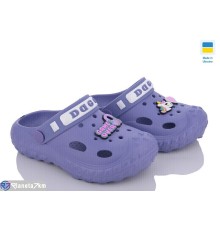 Кроки дитячі на літо (8 пар р.24-32) фіолетовий  "LEO"