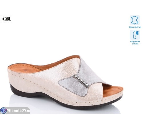 Шлепки жіночі на літо (8 пар р.36-40) бежевий  "KLAKSON"