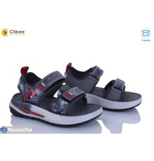 Сандалі дитячі на літо (6 пар р.26-31) сірий  "BELIES"