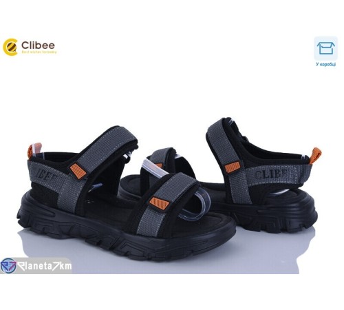 Сандалі дитячі на літо (6 пар р.34-39) сірий  "BELIES"