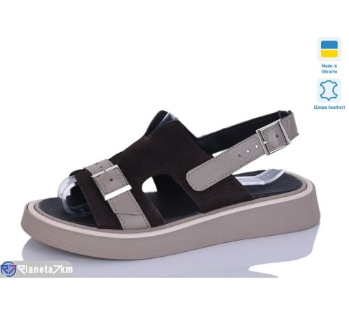 Босоніжки жіночі на літо (8 пар р.36-40) коричневий  "Bogema"