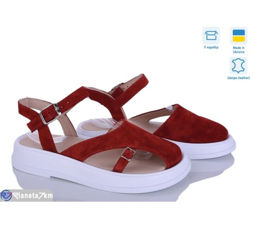 Босоніжки жіночі на літо (6 пар р.36-40) червоний  "Linda"