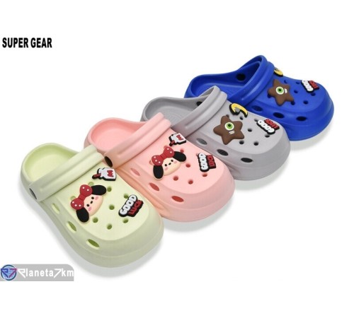 Кроки дитячі на літо (12 пар р.30-35) мікс  "Super Gear"