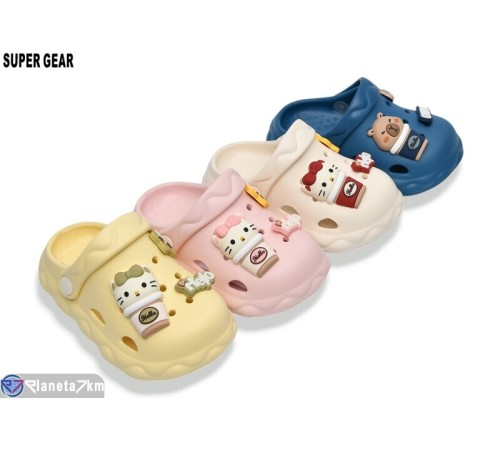 Кроки дитячі на літо (12 пар р.23-28) мікс  "Super Gear"