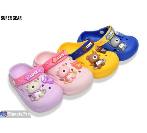 Кроки дитячі на літо (12 пар р.24-29) мікс  "Super Gear"