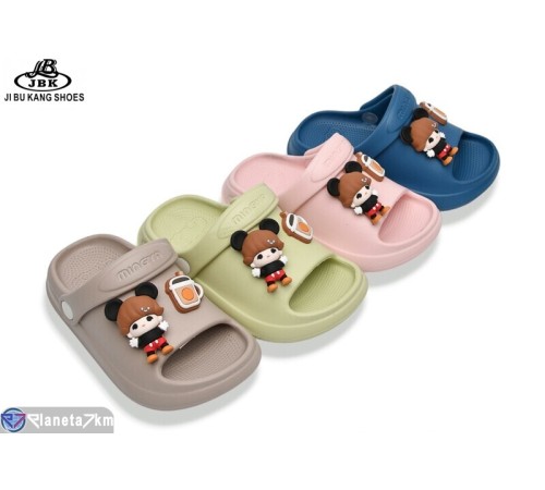 Шлепки дитячі на літо (12 пар р.24-29) мікс  "Jibukang"