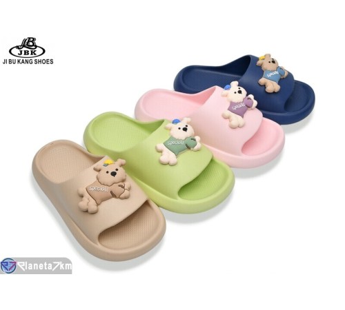 Шлепки дитячі на літо (12 пар р.30-35) мікс  "Jibukang"