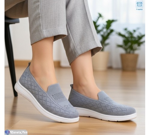 Сліпони жіночі на літо (8 пар р.37-42) сірий  "KULIBABA"