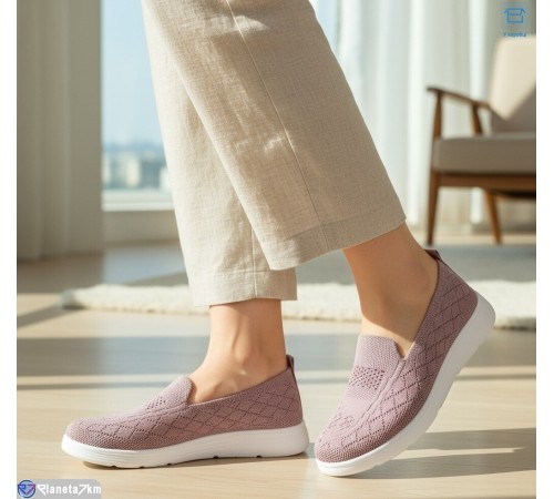 Сліпони жіночі на літо (8 пар р.37-42) рожевий  "KULIBABA"