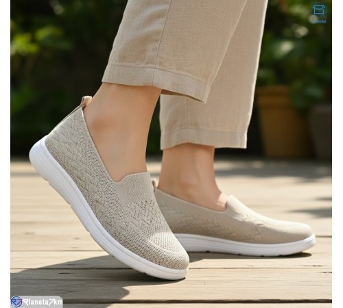 Сліпони жіночі на літо (8 пар р.37-42) бежевий  "KULIBABA"