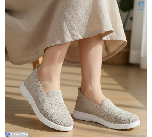 Сліпони жіночі на літо (8 пар р.37-42) бежевий  "KULIBABA"