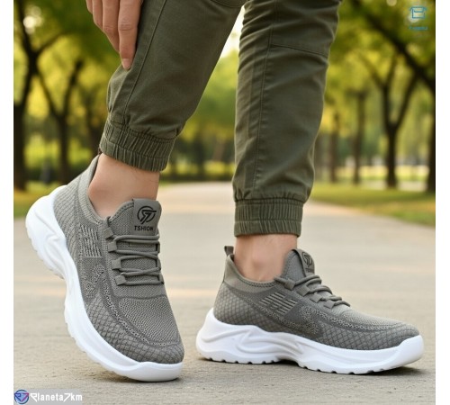 Кросівки чоловічі на літо (8 пар р.40-45) хакі  "KULIBABA"