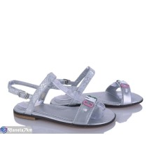 Дитячі босоніжки на літо (8 пар р.32-37) срібний  "Laifakids"