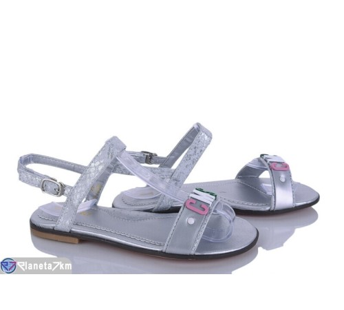 Дитячі босоніжки на літо (8 пар р.32-37) срібний  "Laifakids"