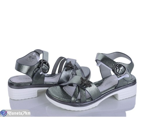 Дитячі босоніжки на літо (8 пар р.26-31) графіт  "Laifakids"