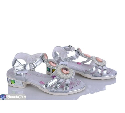 Дитячі босоніжки на літо (8 пар р.26-31) срібний  "Laifakids"