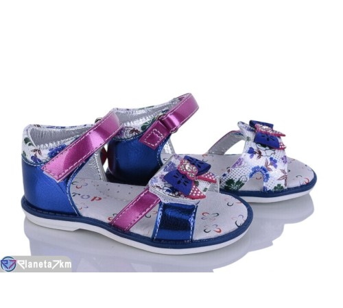 Дитячі босоніжки на літо (12 пар р.21-26) синій  "Laifakids"