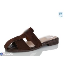 Шлепки жіночі на літо (8 пар р.36-41) коричневий  "Belossa"