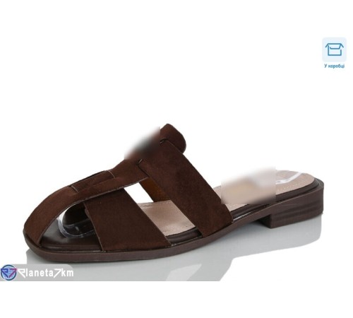 Шлепки жіночі на літо (8 пар р.36-41) коричневий  "Belossa"