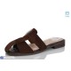 Шлепки жіночі на літо (8 пар р.36-41) коричневий  "Belossa"