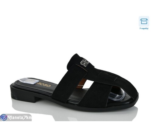Шлепки жіночі на літо (8 пар р.36-41) чорний  "Belossa"