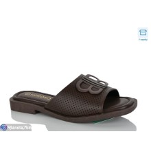 Шлепки жіночі на літо (8 пар р.36-41) коричневий  "Belossa"