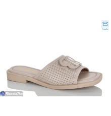Шлепки жіночі на літо (8 пар р.36-41) бежевий  "Belossa"