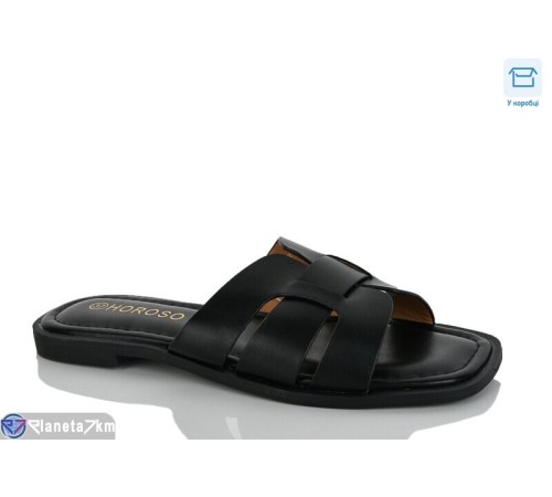 Шлепки жіночі на літо (8 пар р.36-41) чорний  "Belossa"