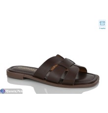 Шлепки жіночі на літо (8 пар р.36-41) коричневий  "Belossa"