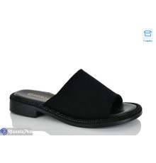 Шлепки жіночі на літо (8 пар р.36-41) чорний  "Belossa"