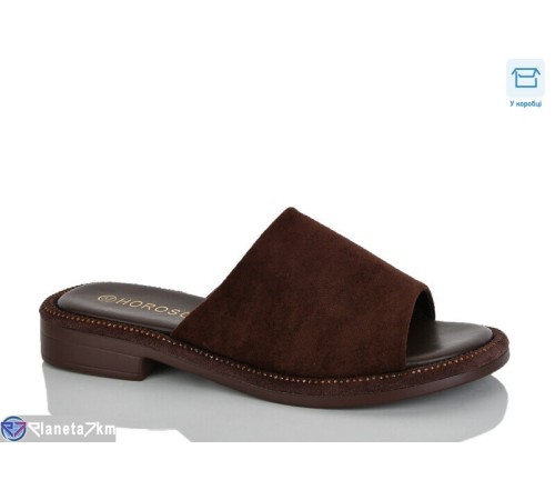 Шлепки жіночі на літо (8 пар р.36-41) коричневий  "Belossa"