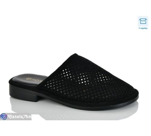 Шлепки жіночі на літо (8 пар р.36-41) чорний  "Belossa"