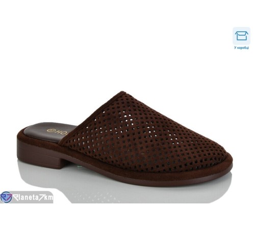 Шлепки жіночі на літо (8 пар р.36-41) коричневий  "Belossa"